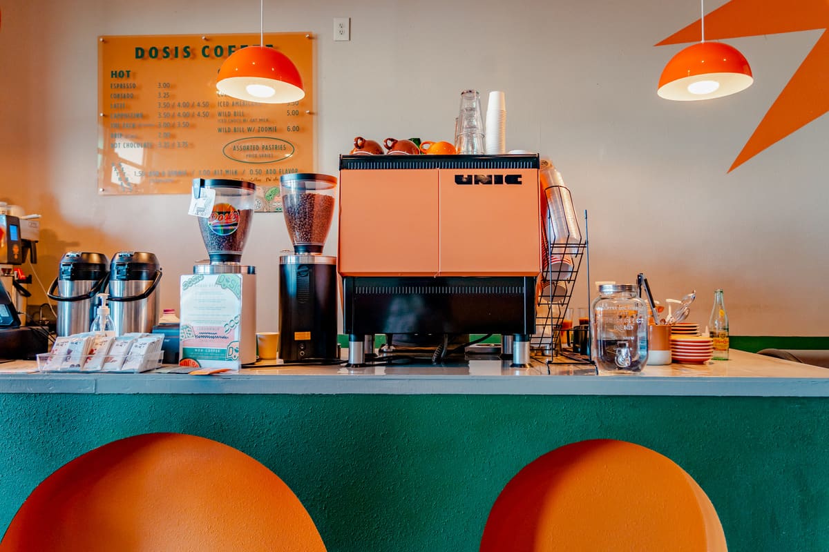 Interior of Dosis Coffee