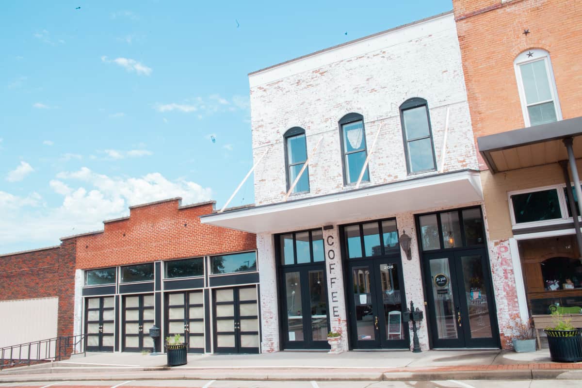 Historic building in downtown Farmersville