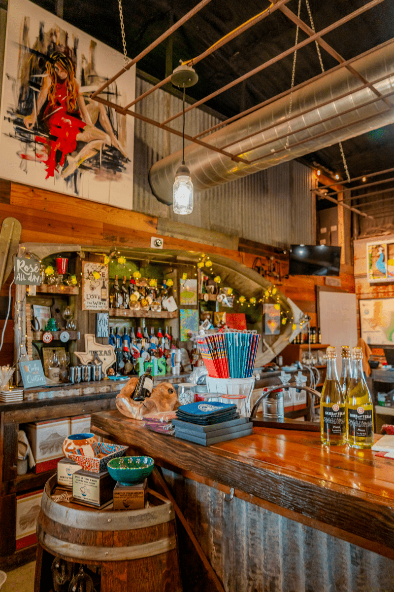 Winery bar area