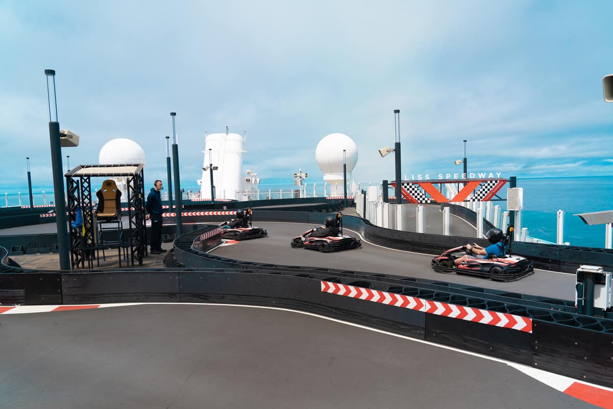 Go-kart racing speedway