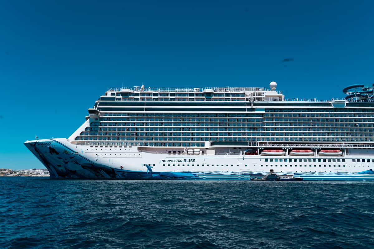 Norwegian Bliss Ship on the water