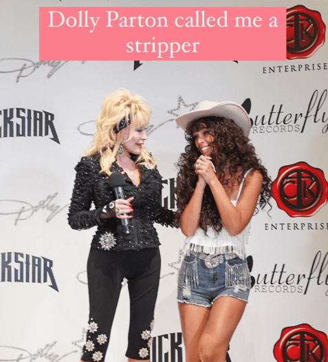 Dolly Parton with Jessica Serna ACM Awards 2023