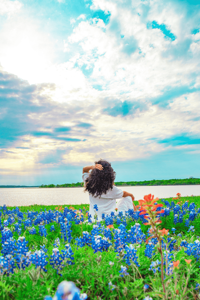 hanging on Bluebonnet fields