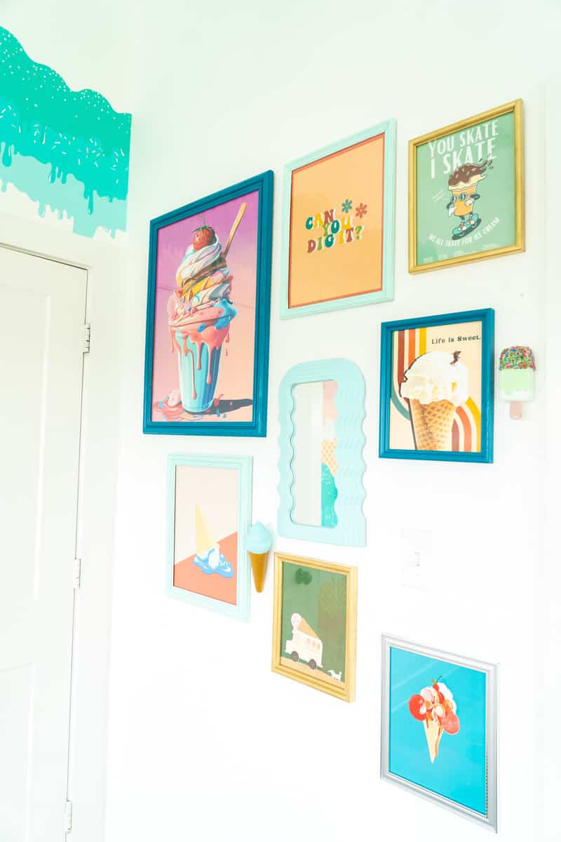 Ice cream themed, framed prints at Casa Kumwesu