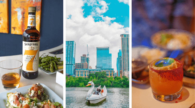 a collage of best places to visit in austin texas