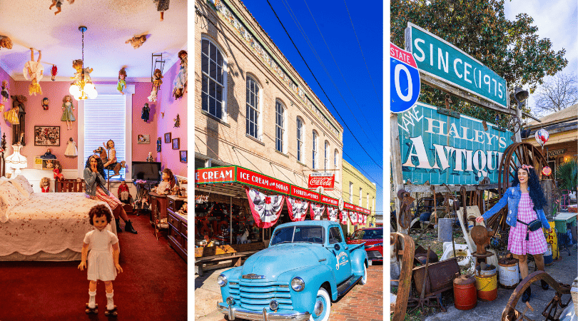 a collage of the best places to visit in new braunfels