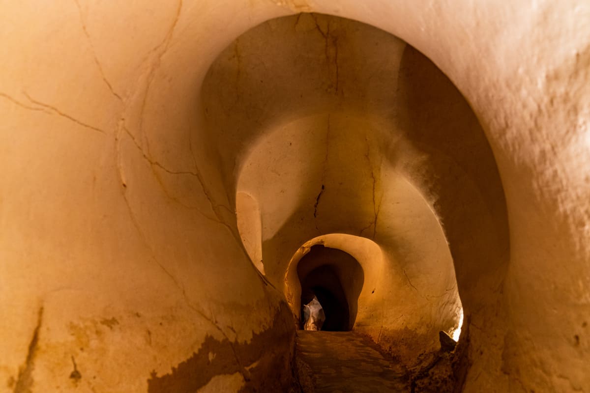 Beautiful walkway inside the cave