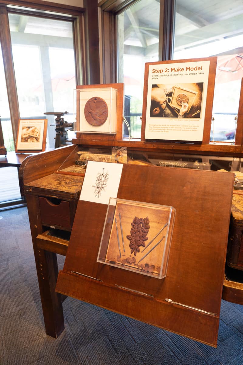 Informative displays at the museum