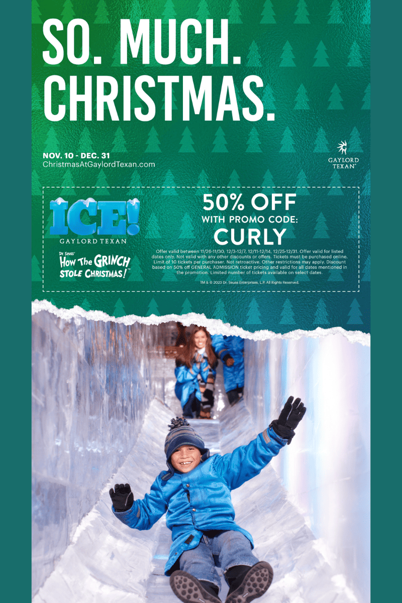 ICe Gaylord 50% off promotional Image