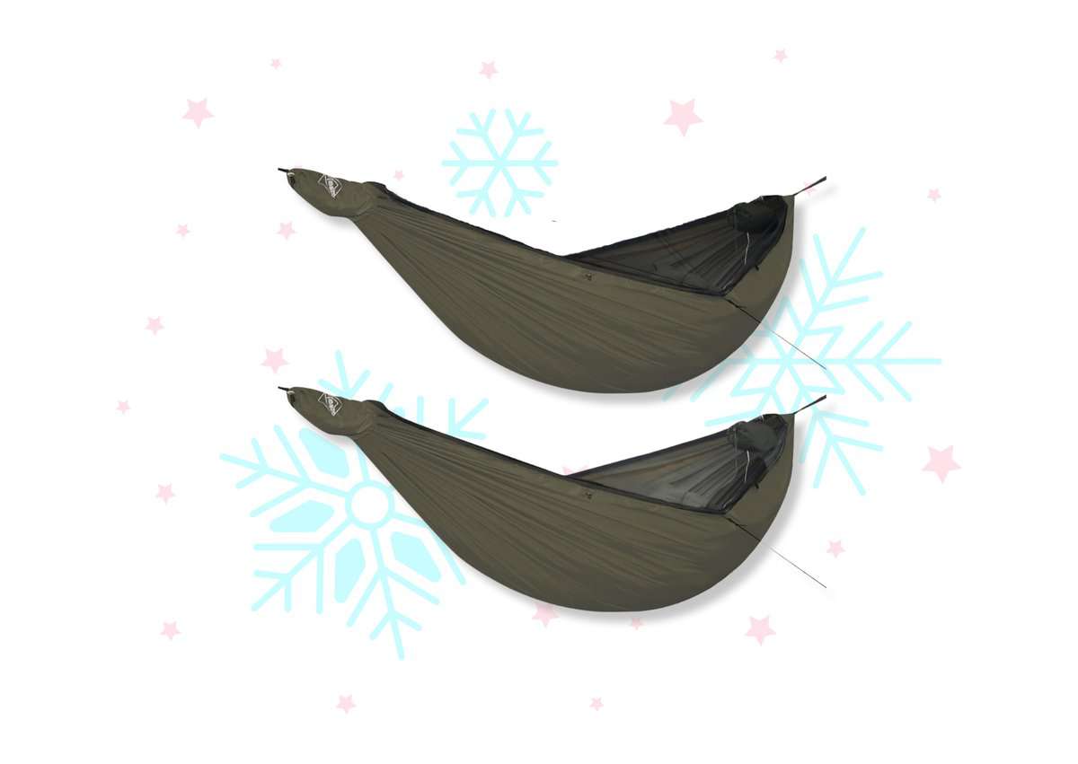 Lightweight Portable Double Hammock with 12 ft. Tree Straps