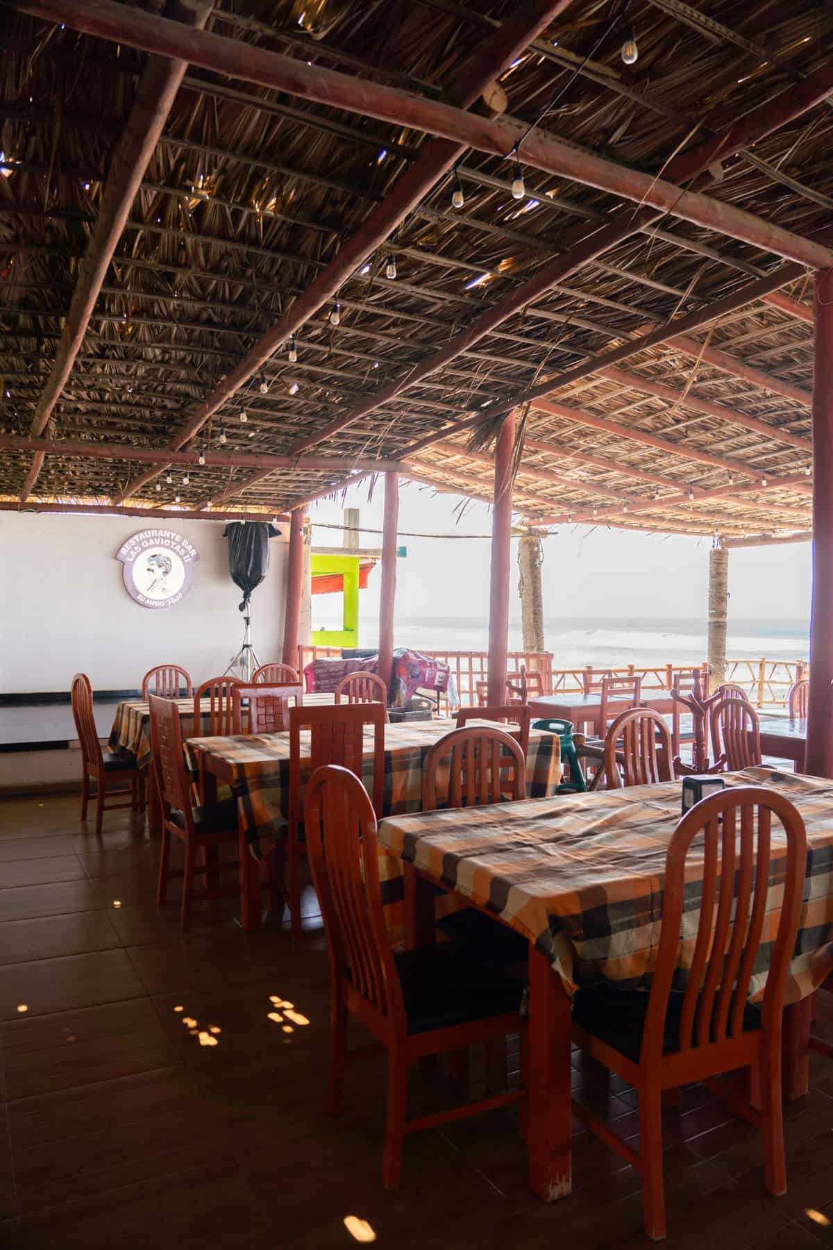 a restaurant with tables and chairs