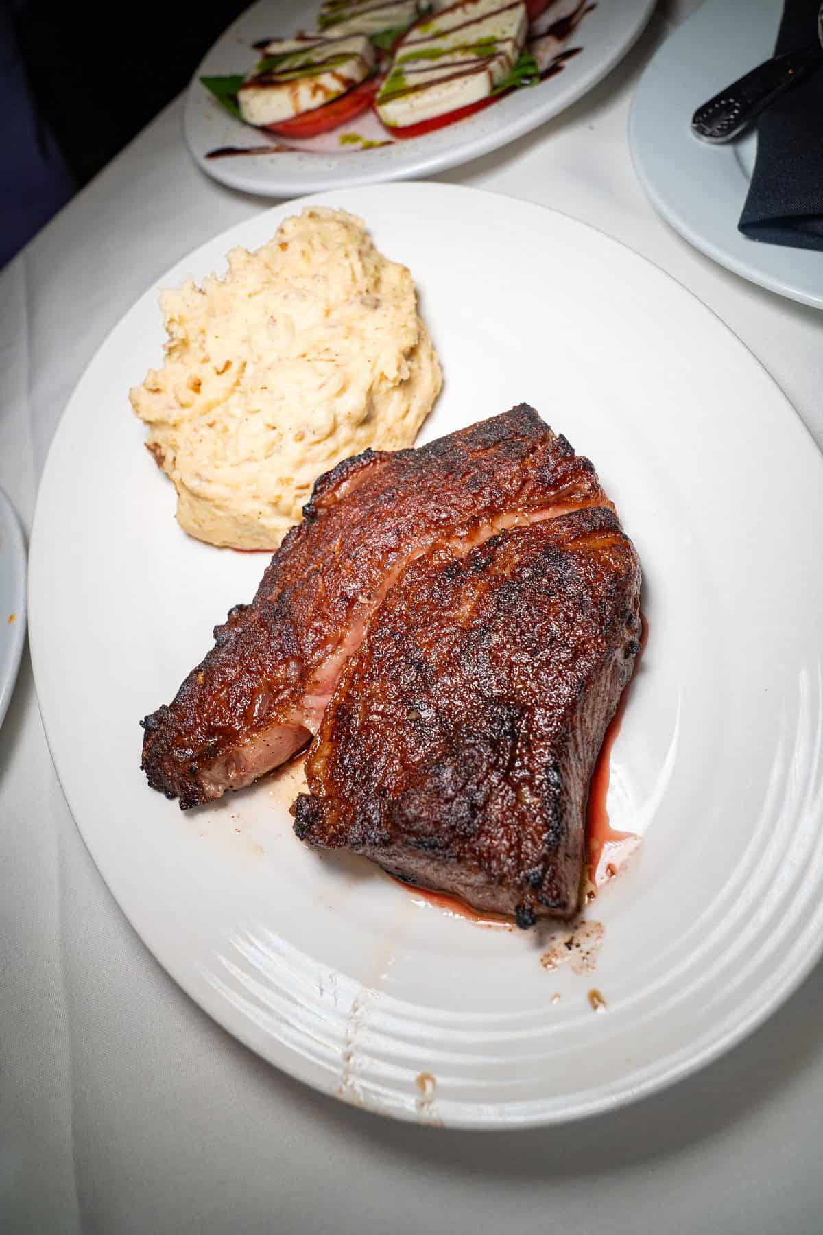 a plate of food on a table