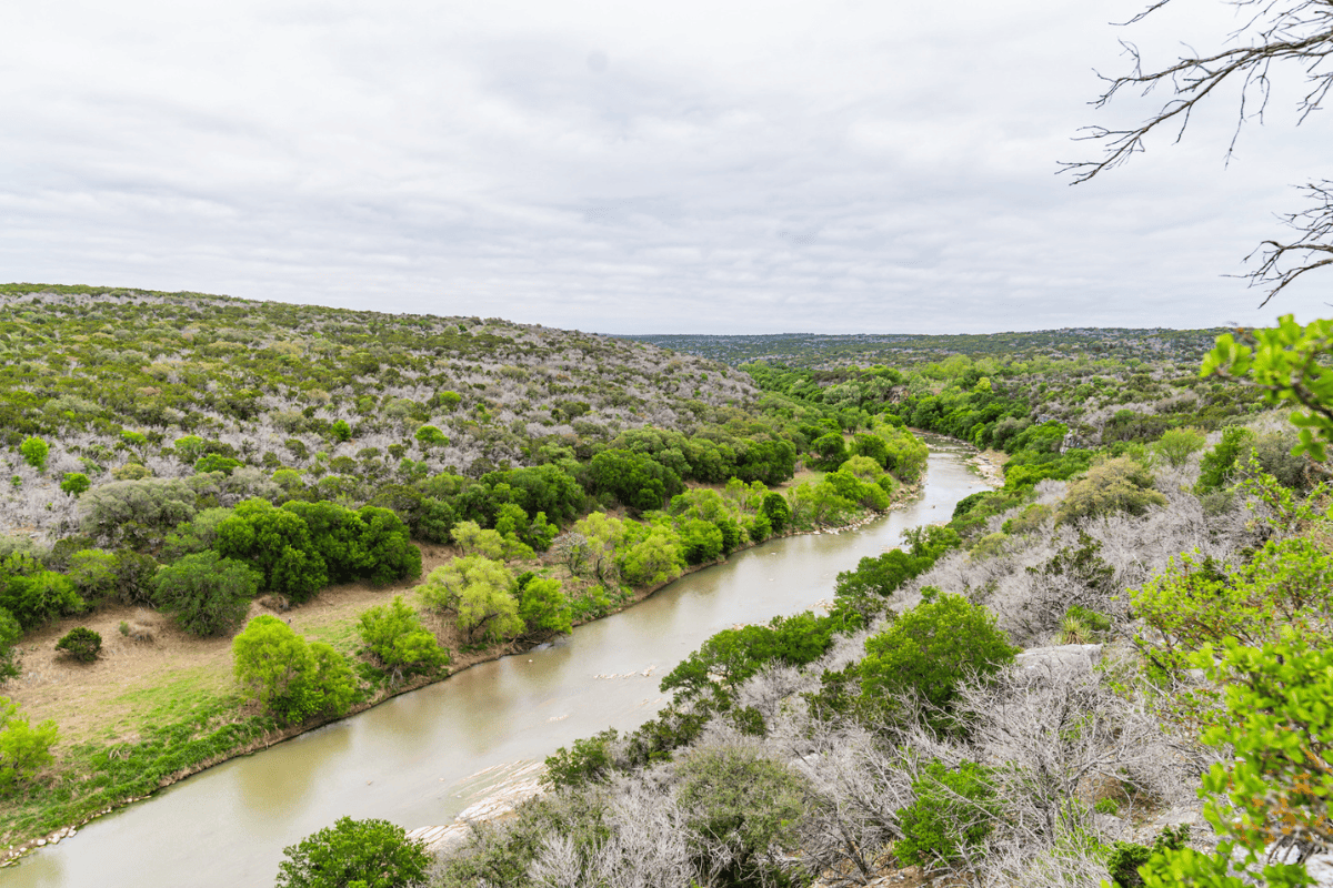 a river running through a valley