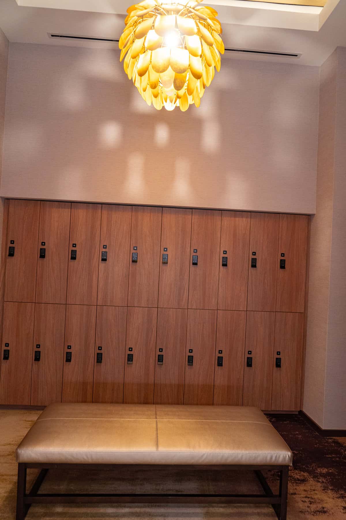 locker lockers in a room