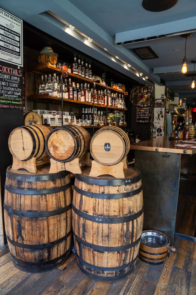 Interior of a bar