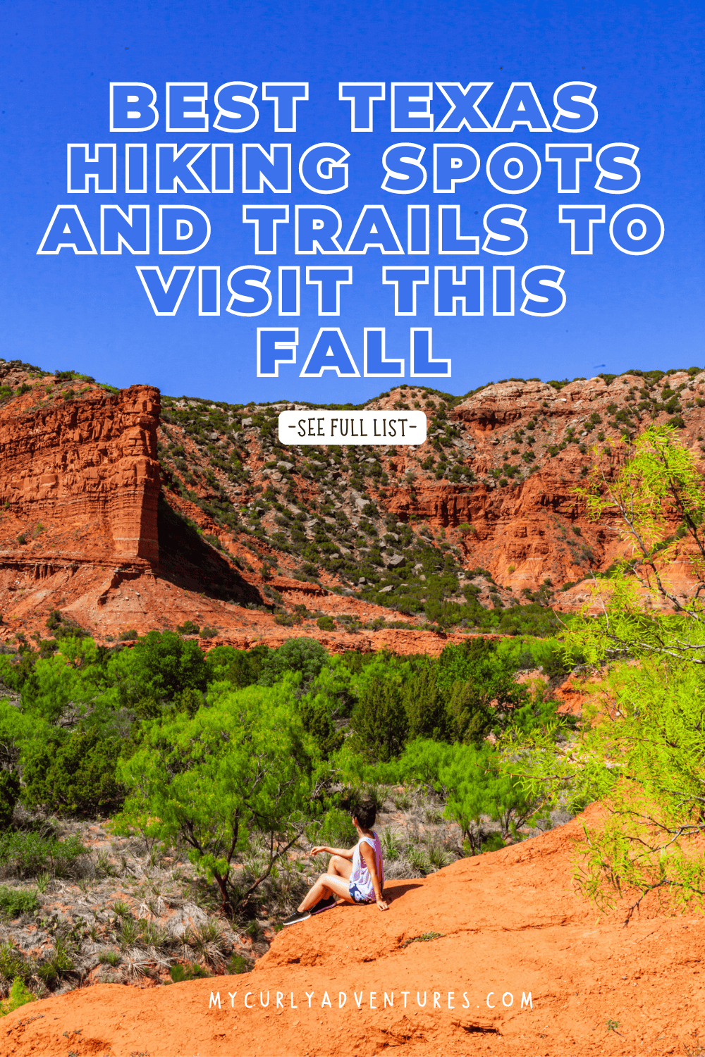 hiking trail in texas