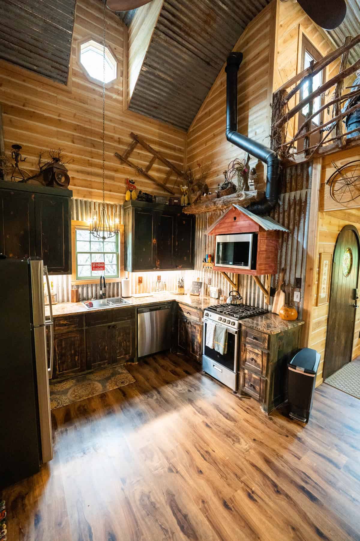 Rustic cabin kitchen