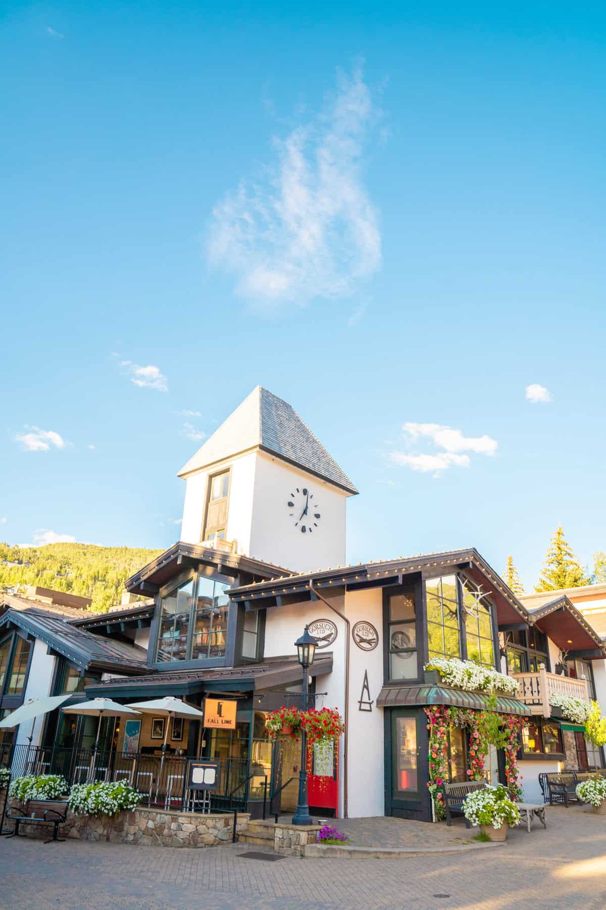 Charming European-style building with a clock tower