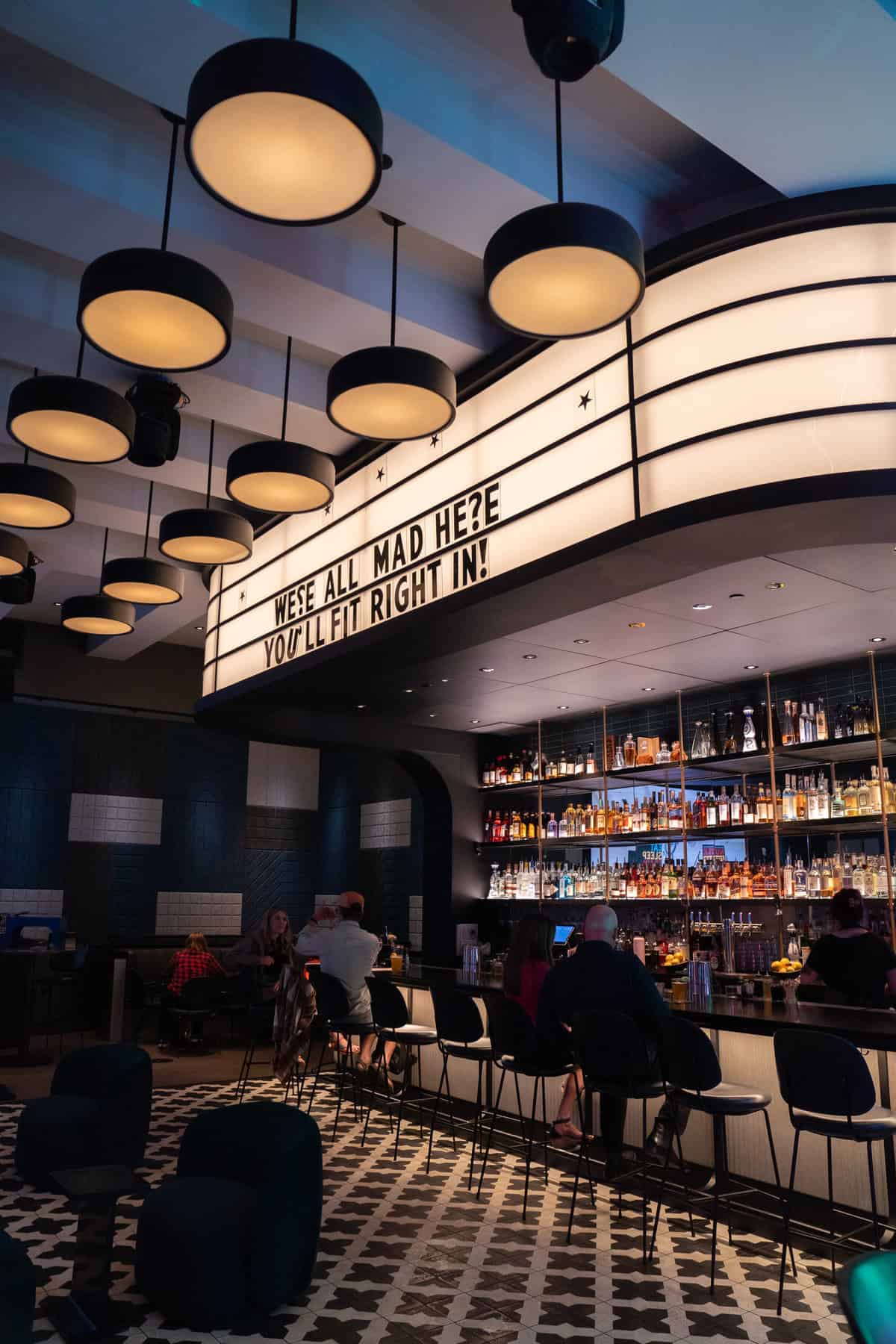 Modern bar interior