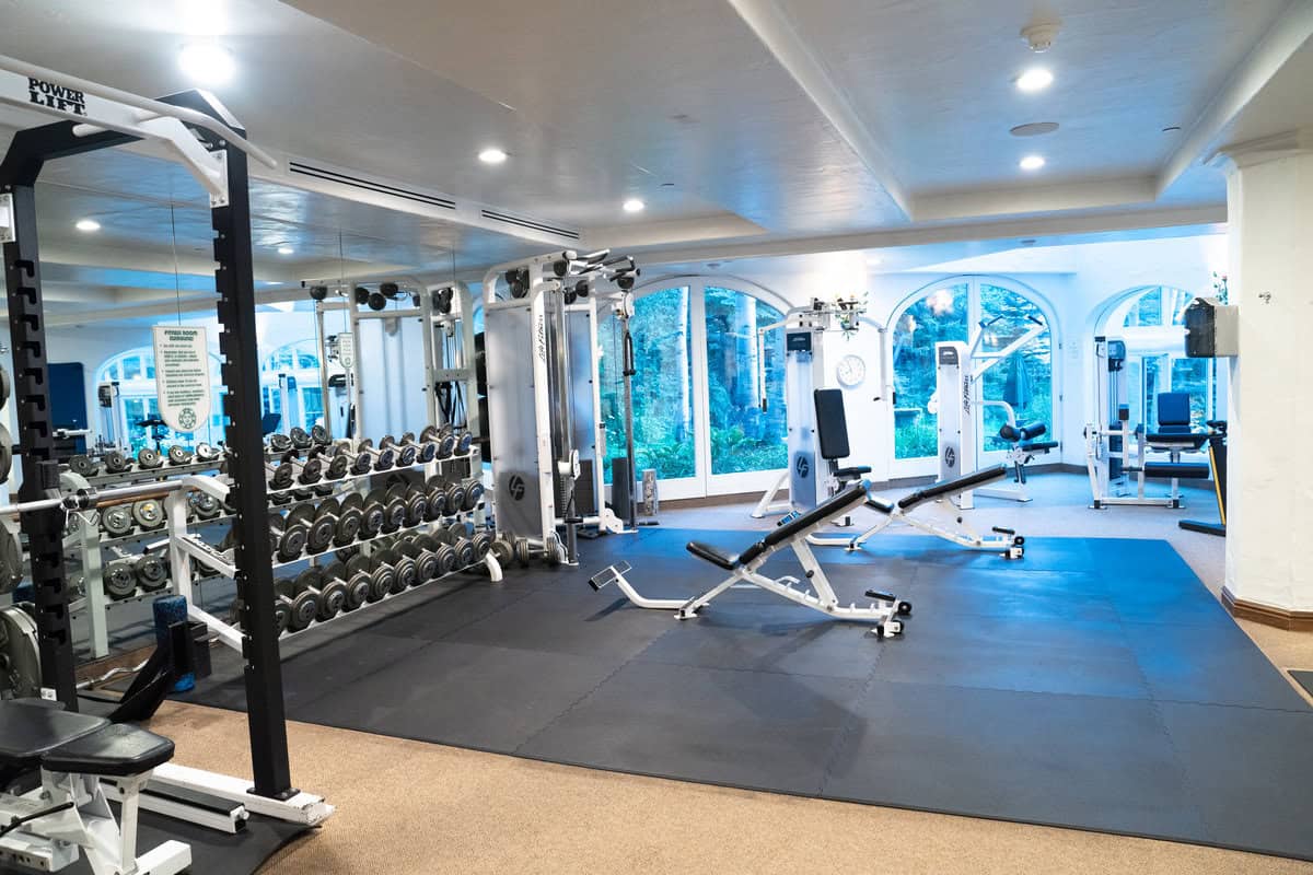 Modern gym interior