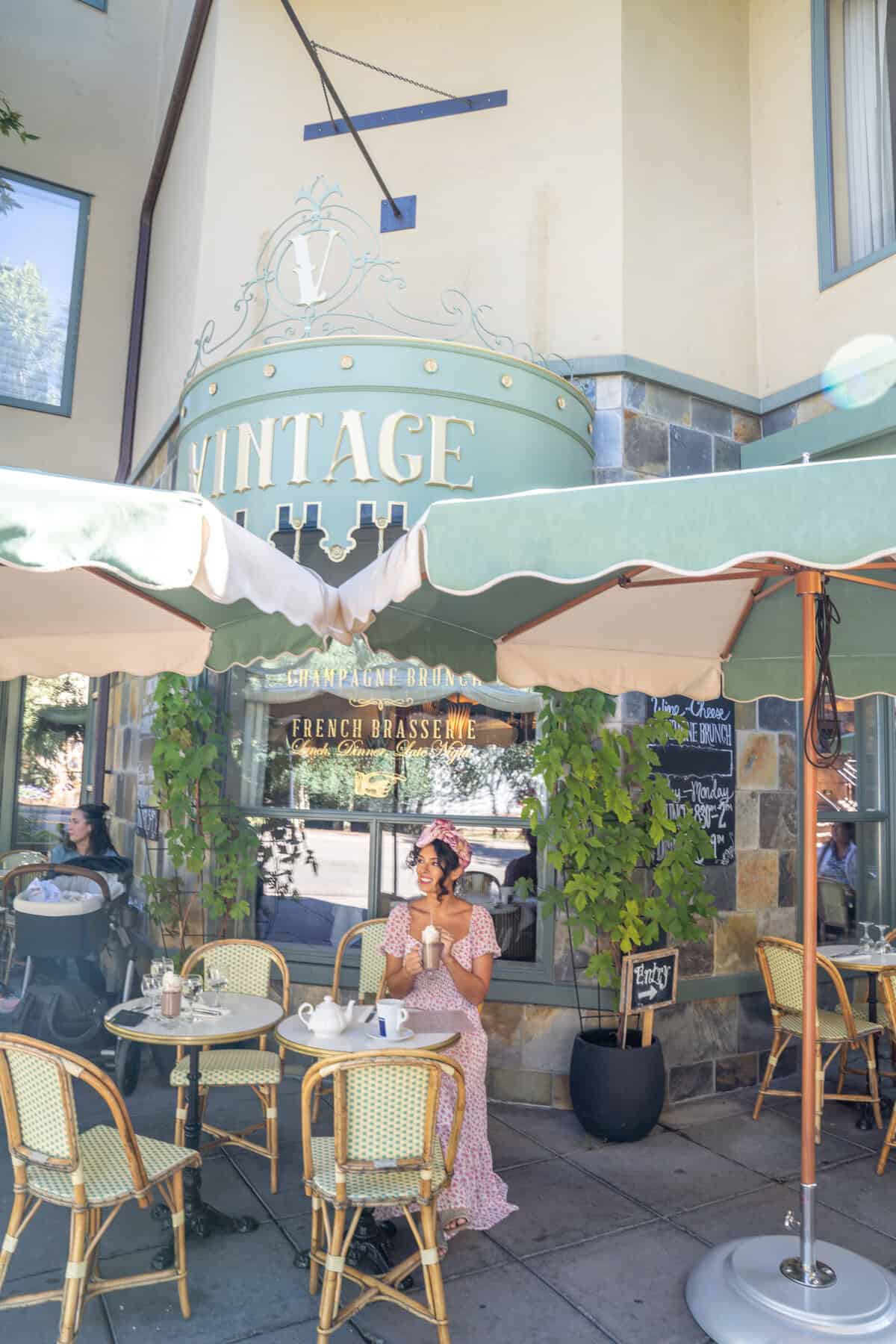 An outdoor cafe scene