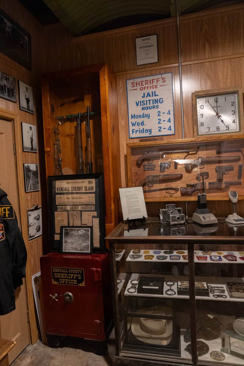 Interior of a vintage sheriff's office