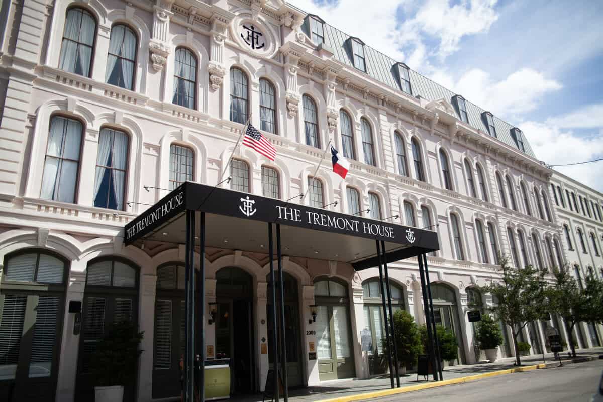 Facade of The Tremont House hotel