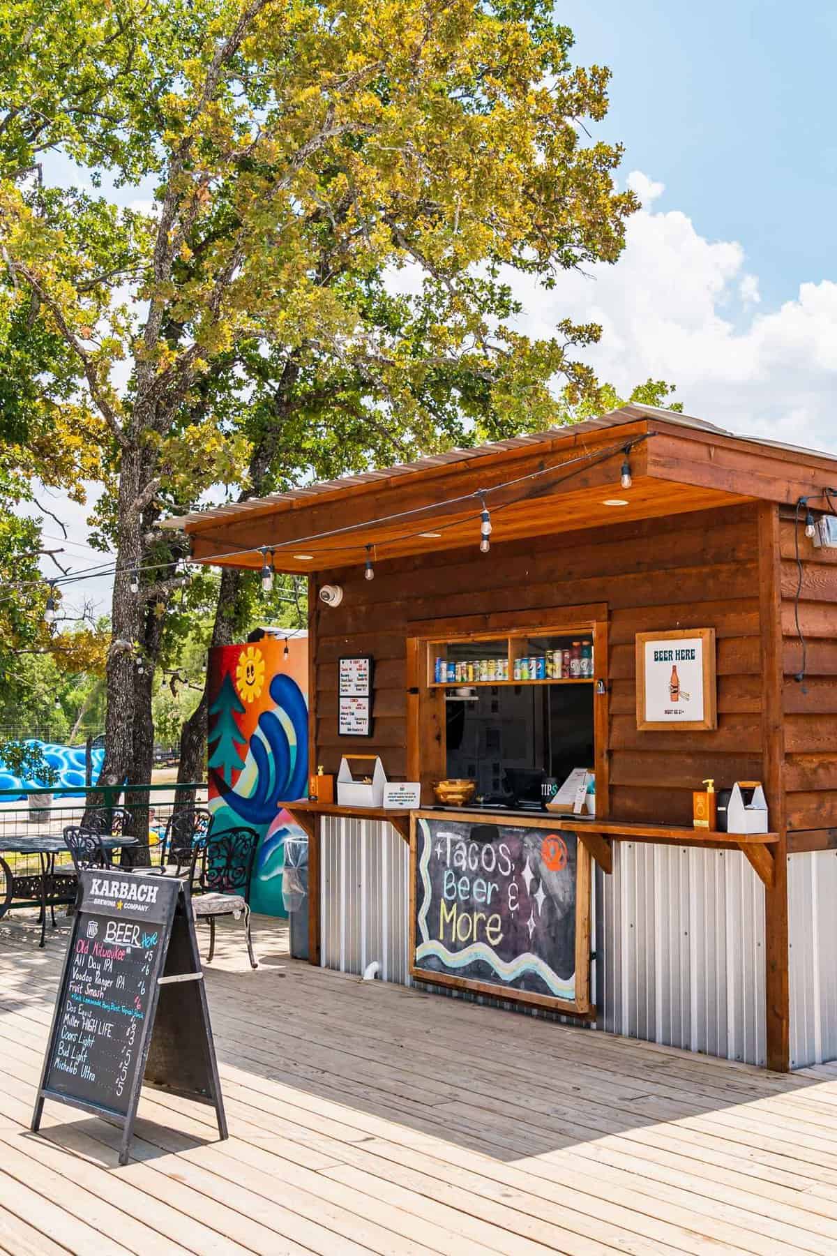 Taco Bar available at Waco Surf