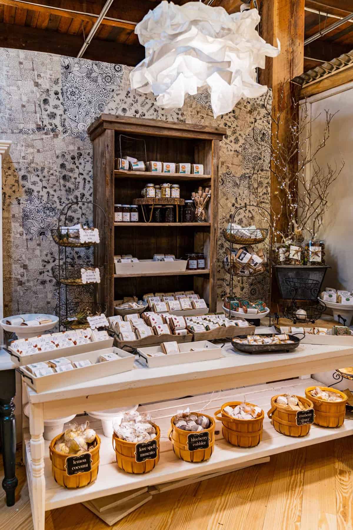 Bath Soaps and Bath Bombs on Display at Spice Village