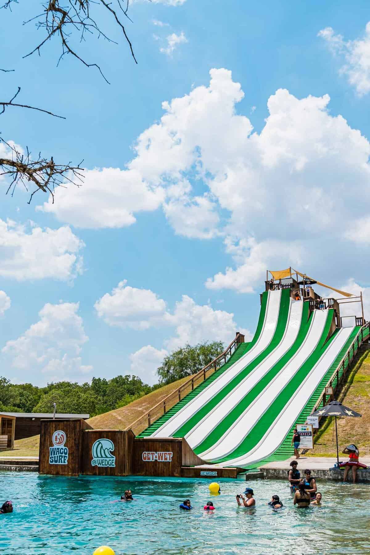 Big Resort Slide for water sport fun at Waco Surf