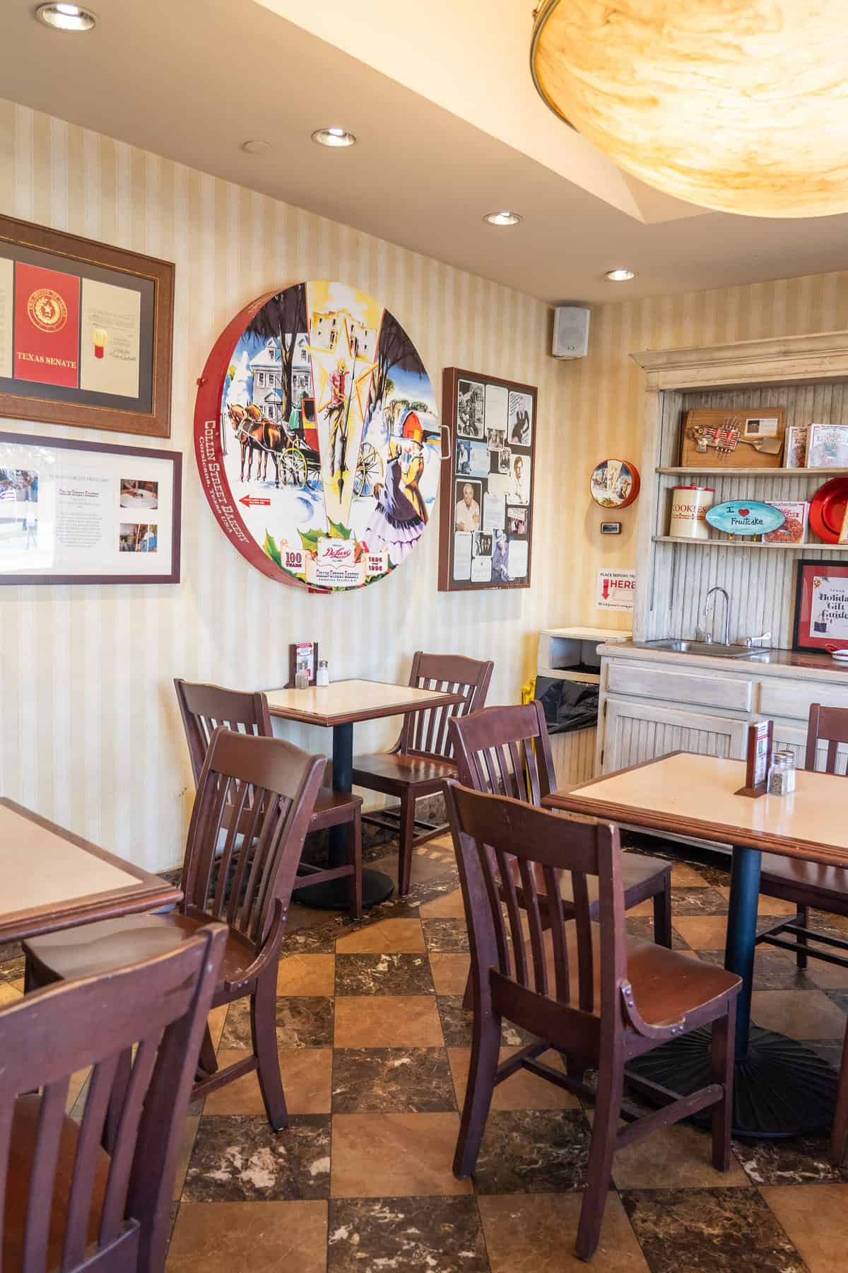 historical spot in corsicana texas - collin street bakery cafe