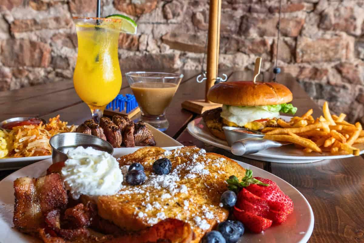 Sunday brunch menu at Barrel House Llano Texas