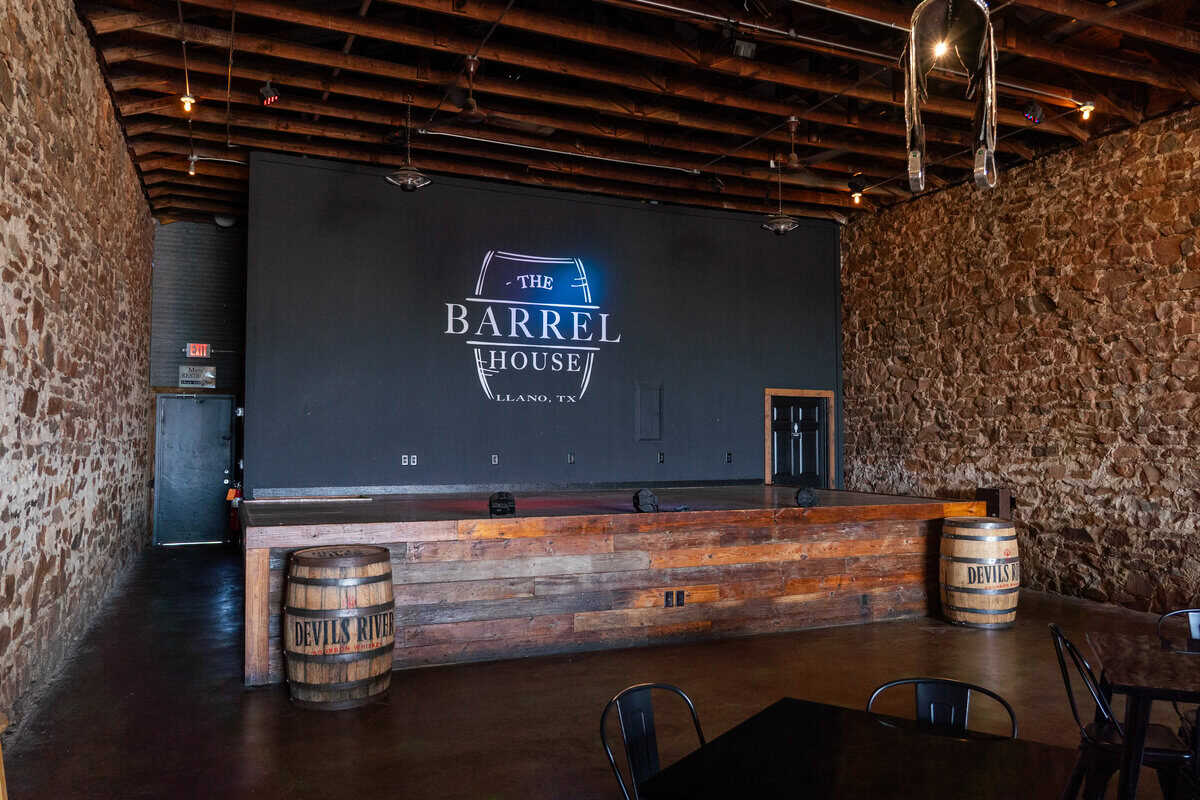 Interior of the Barrel House in Llano Texas