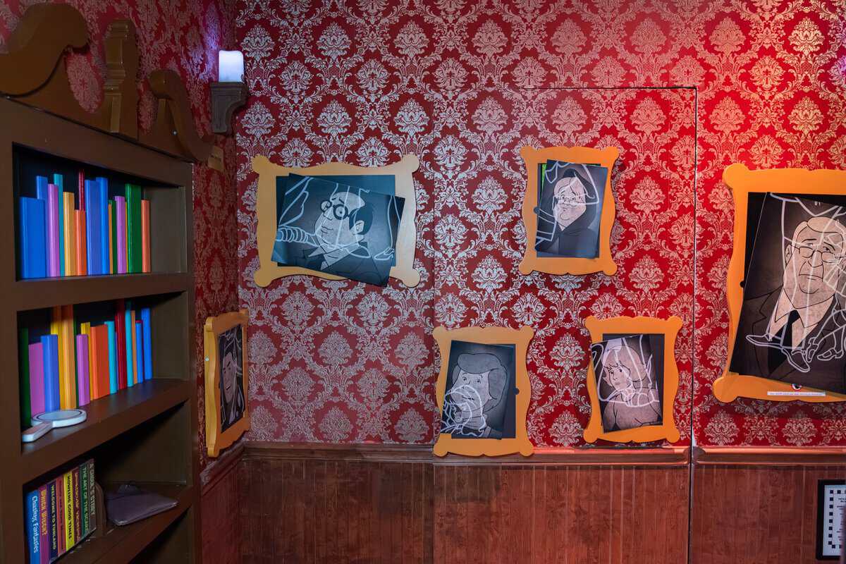 Scooby-Doo themed room detail at Escapology