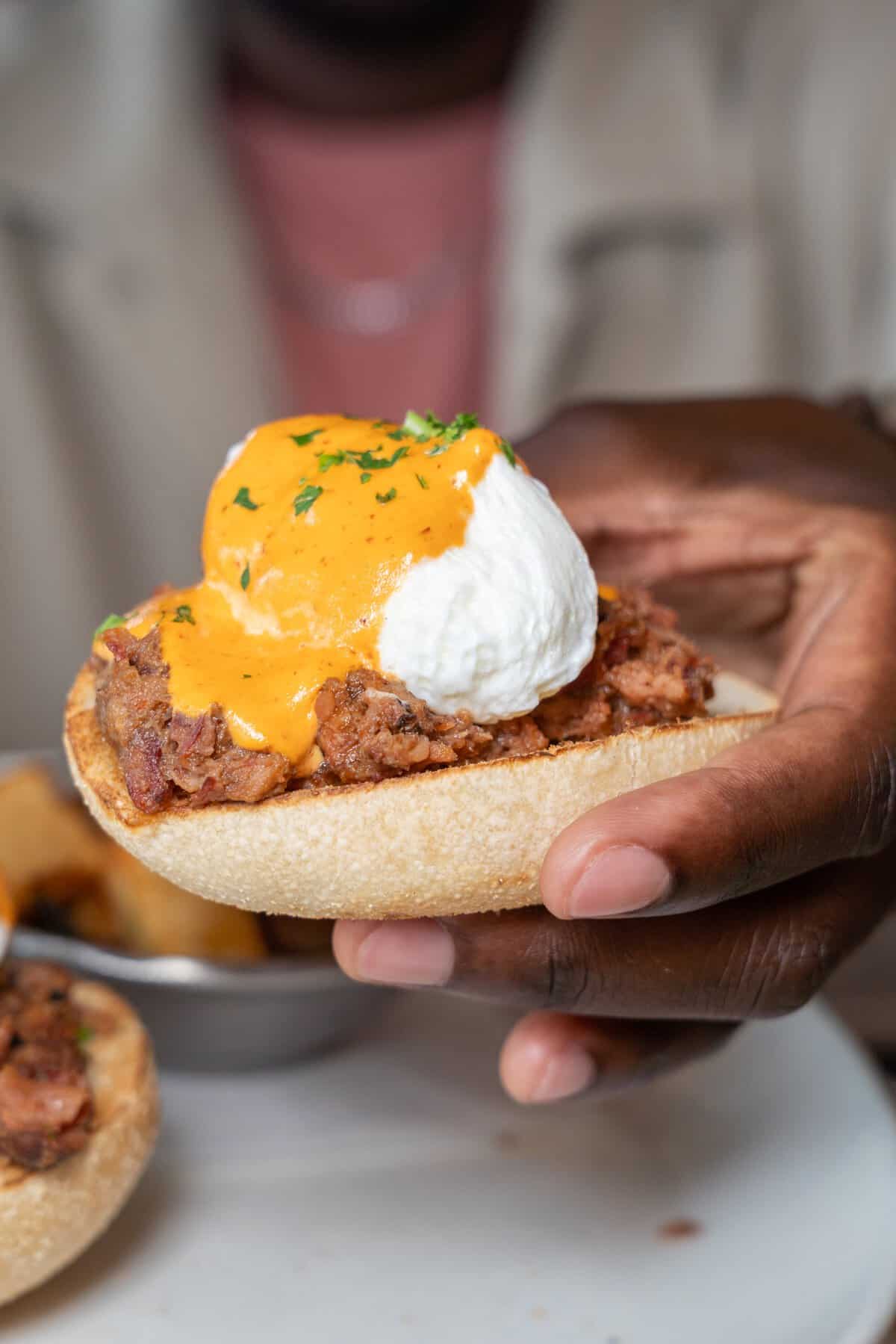 Breakfast dish at Katz's Never Kloses