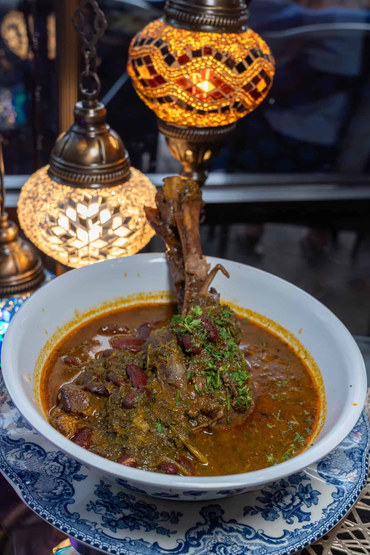 Persian lamb shank at Lama Mediterranean Cuisine