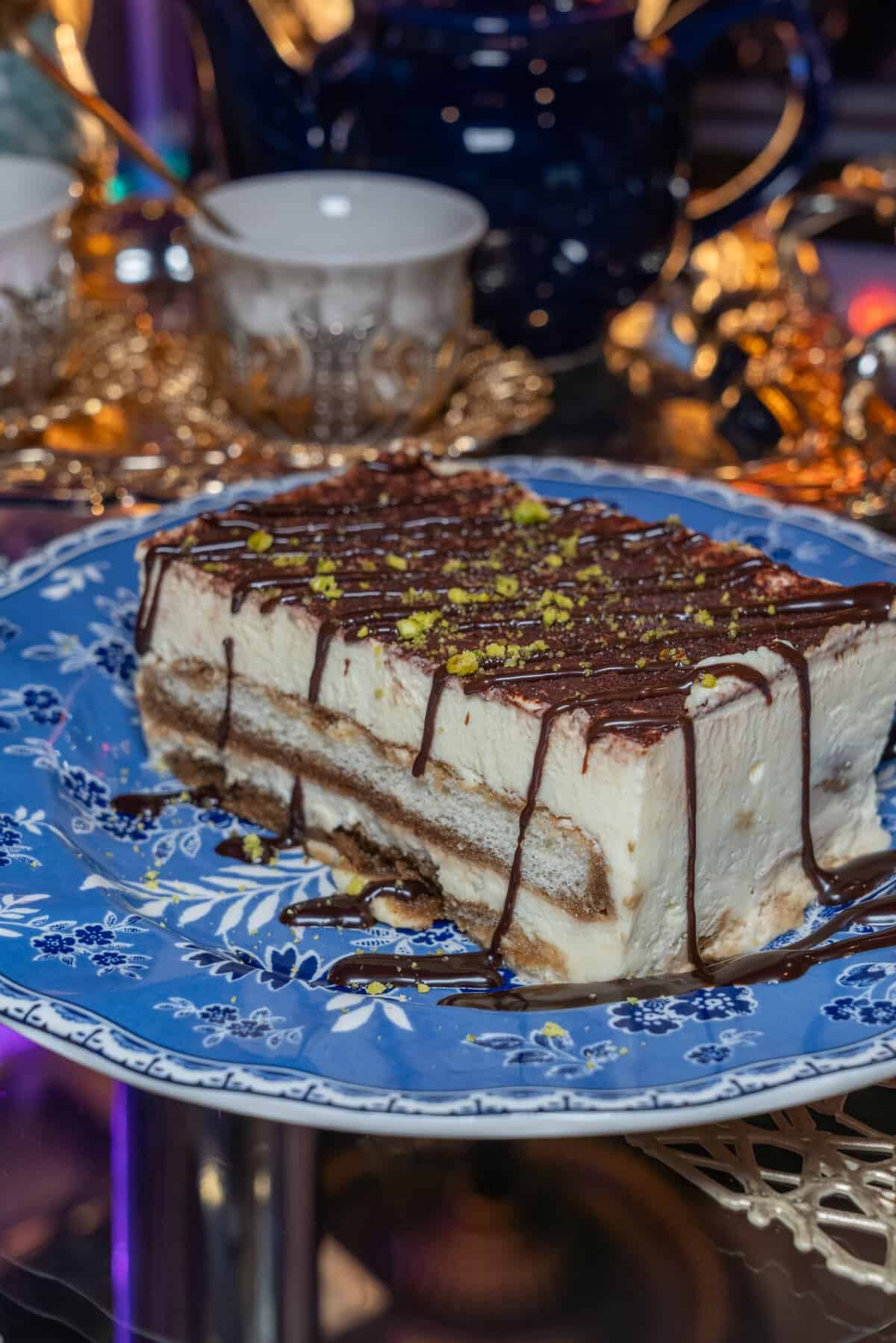 Dessert and tea at Lama Mediterranean Cuisine