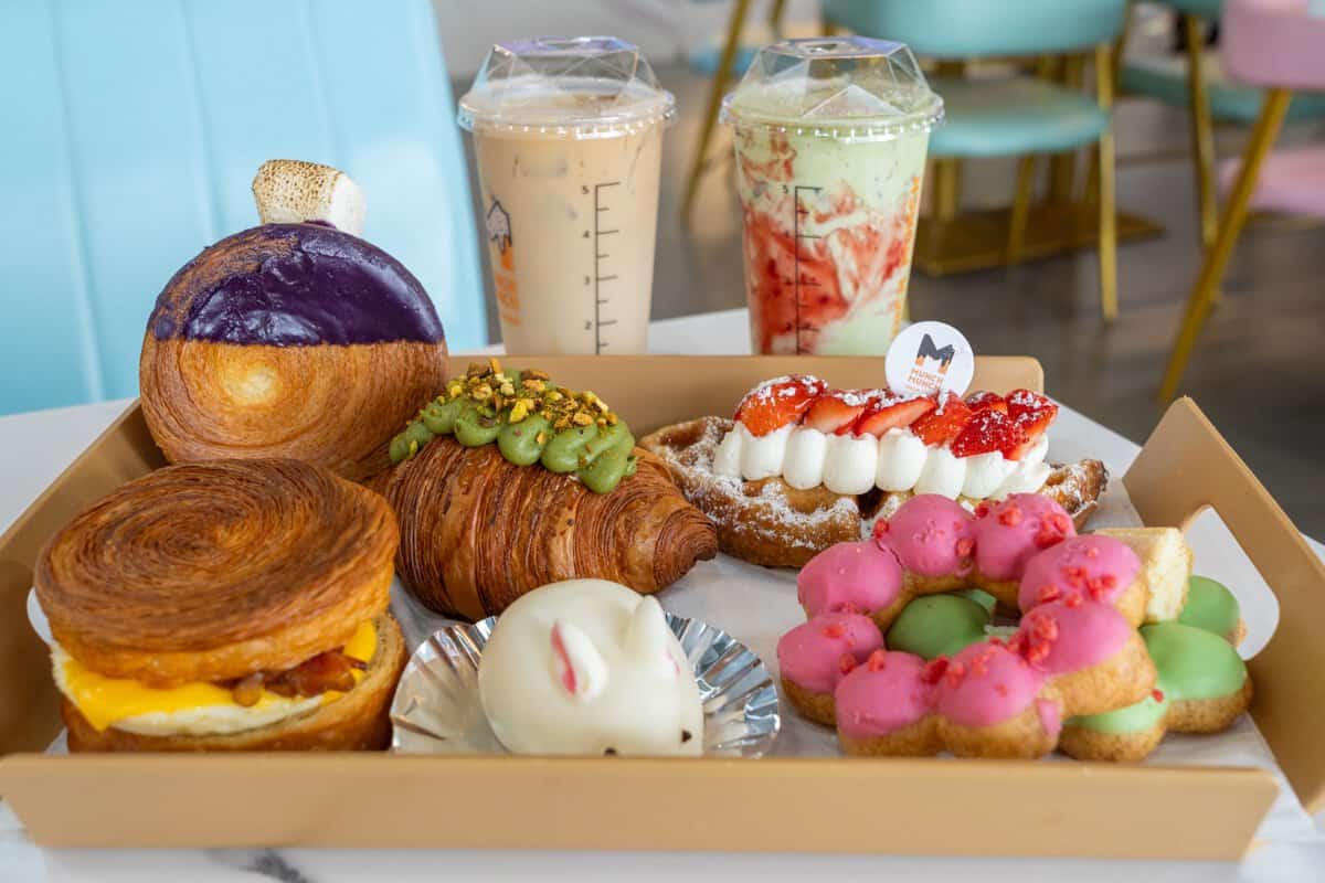 Pastry box from MunchMunch Mochi Donut and Bakery