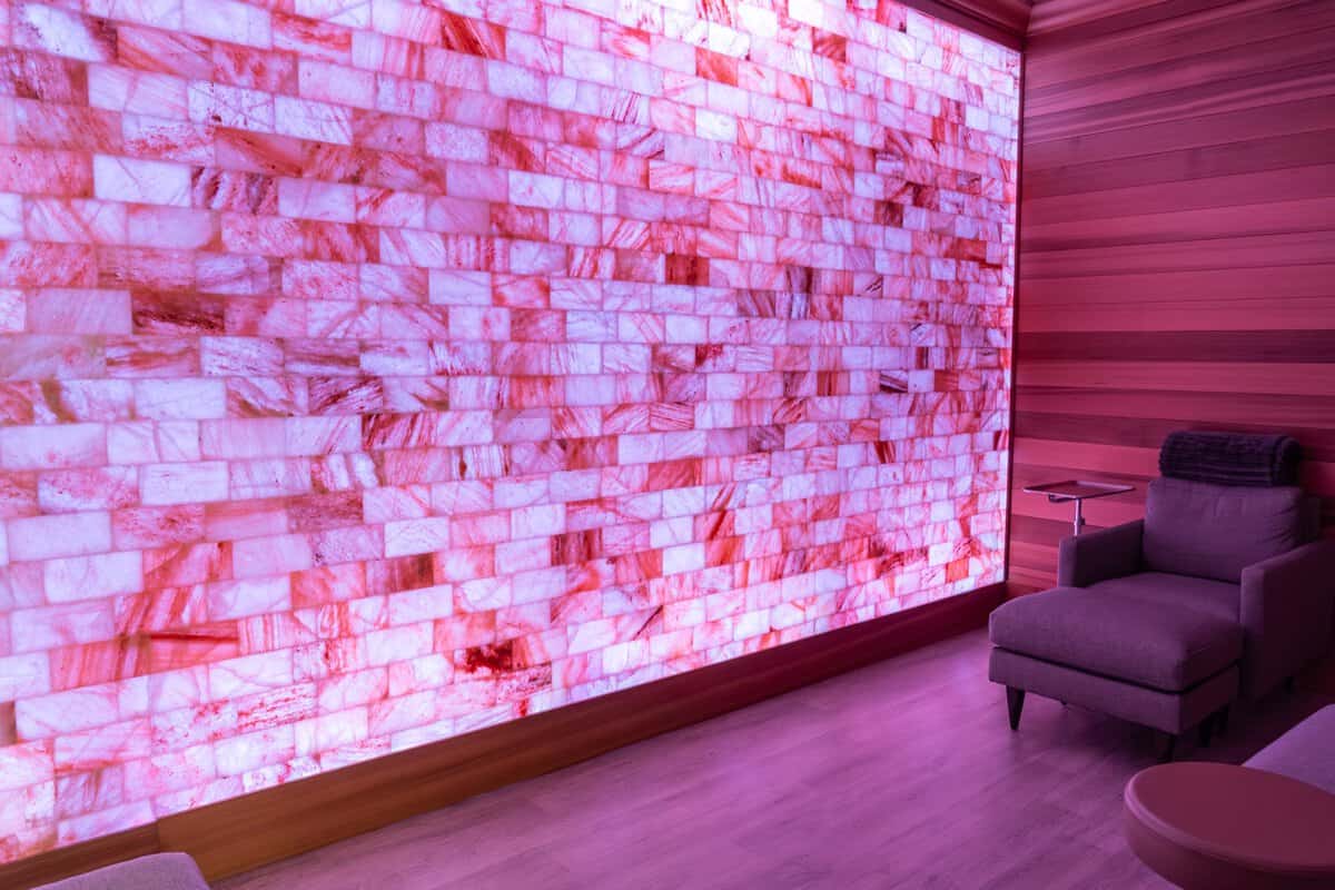 Salt room at myEvergreen MedSpa in Shenandoah