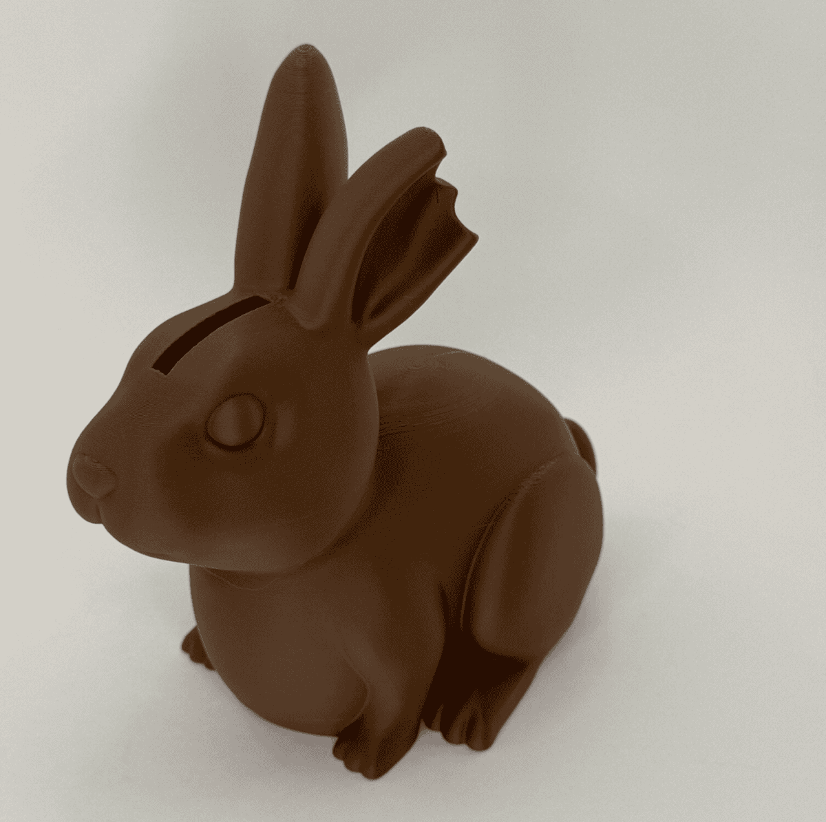 Handmade rabbit bank from a Tomball-area maker