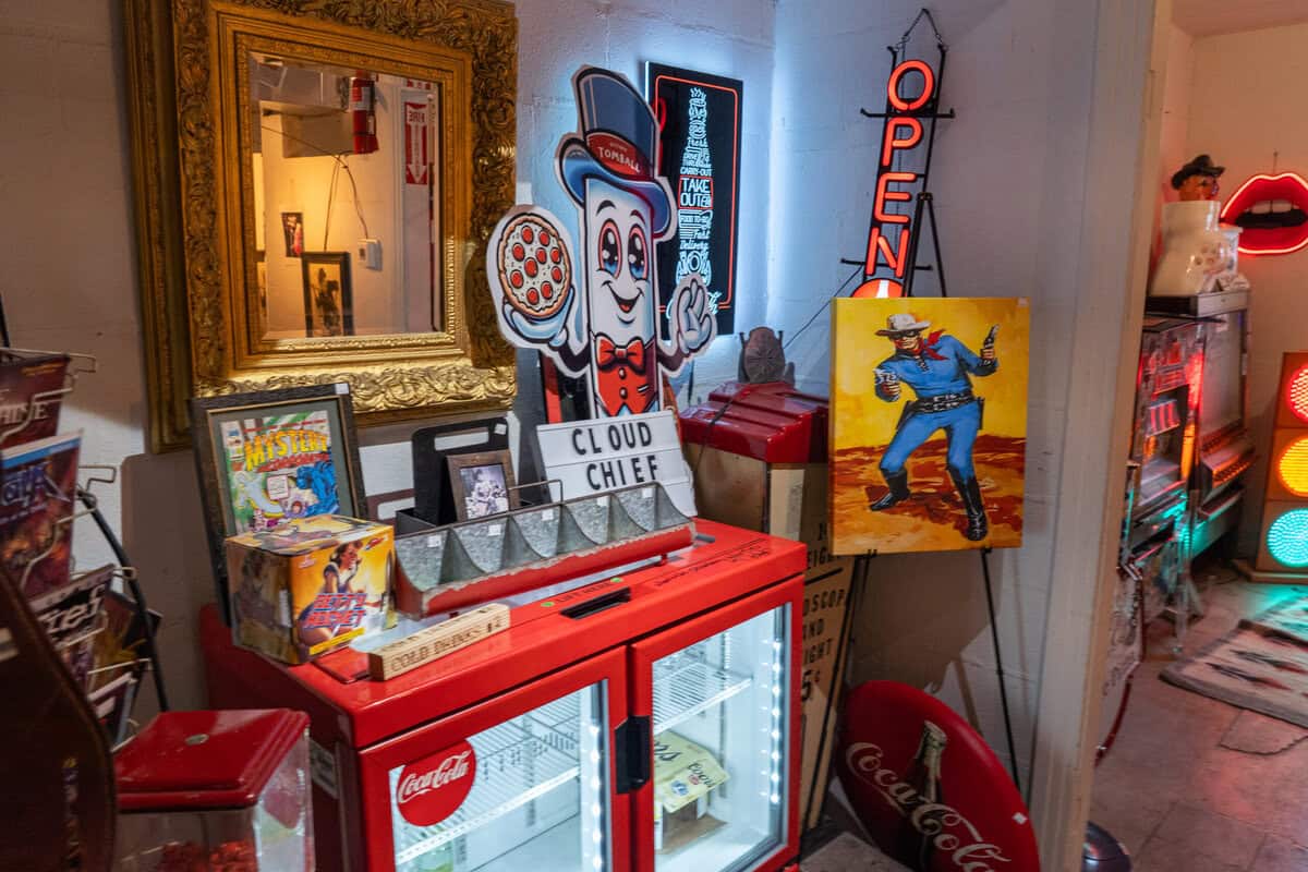 Curated display inside Cloud Chief & Co in Tomball
