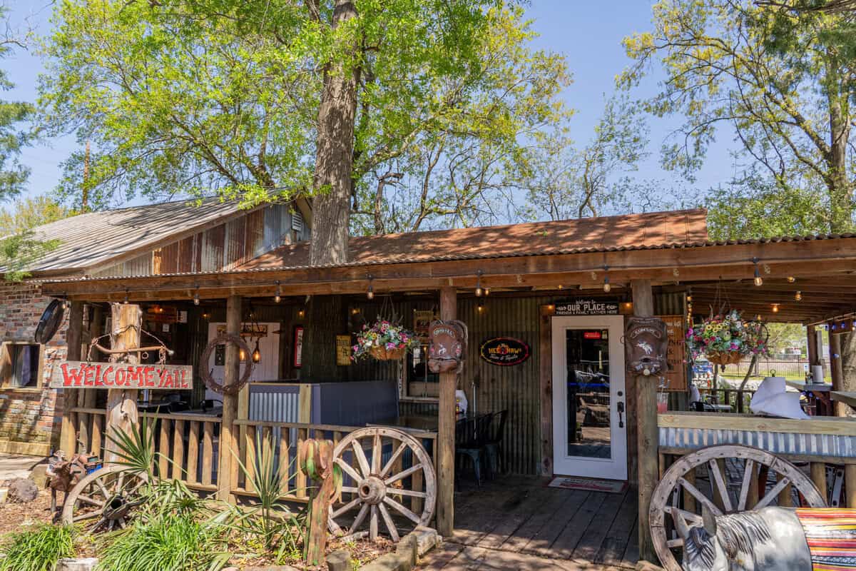 Old Town Tomball restaurant stop at Hee Haws Tacos and Tequila in Tomball TX
