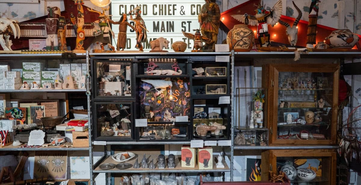 Display inside Cloud Chief and Co. in Old Town Tomball