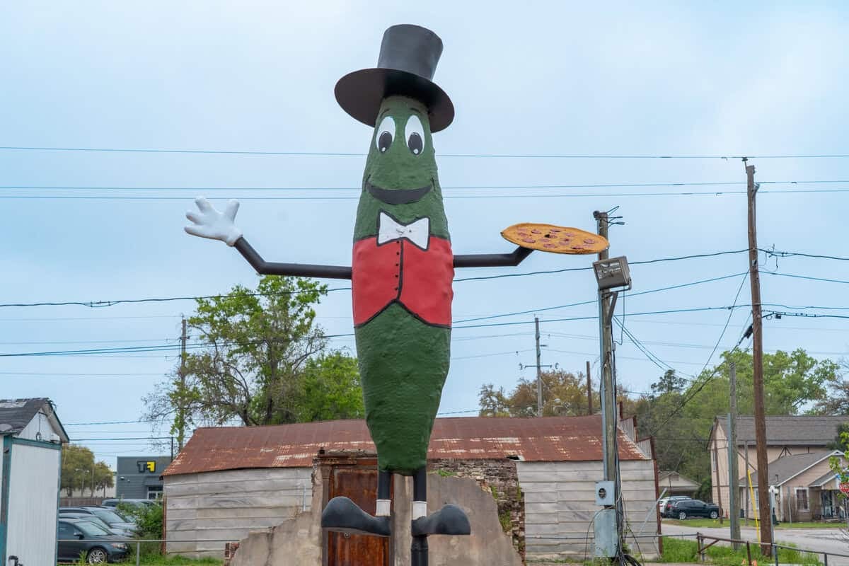 Tomball Pickle Man local landmark in Tomball TX