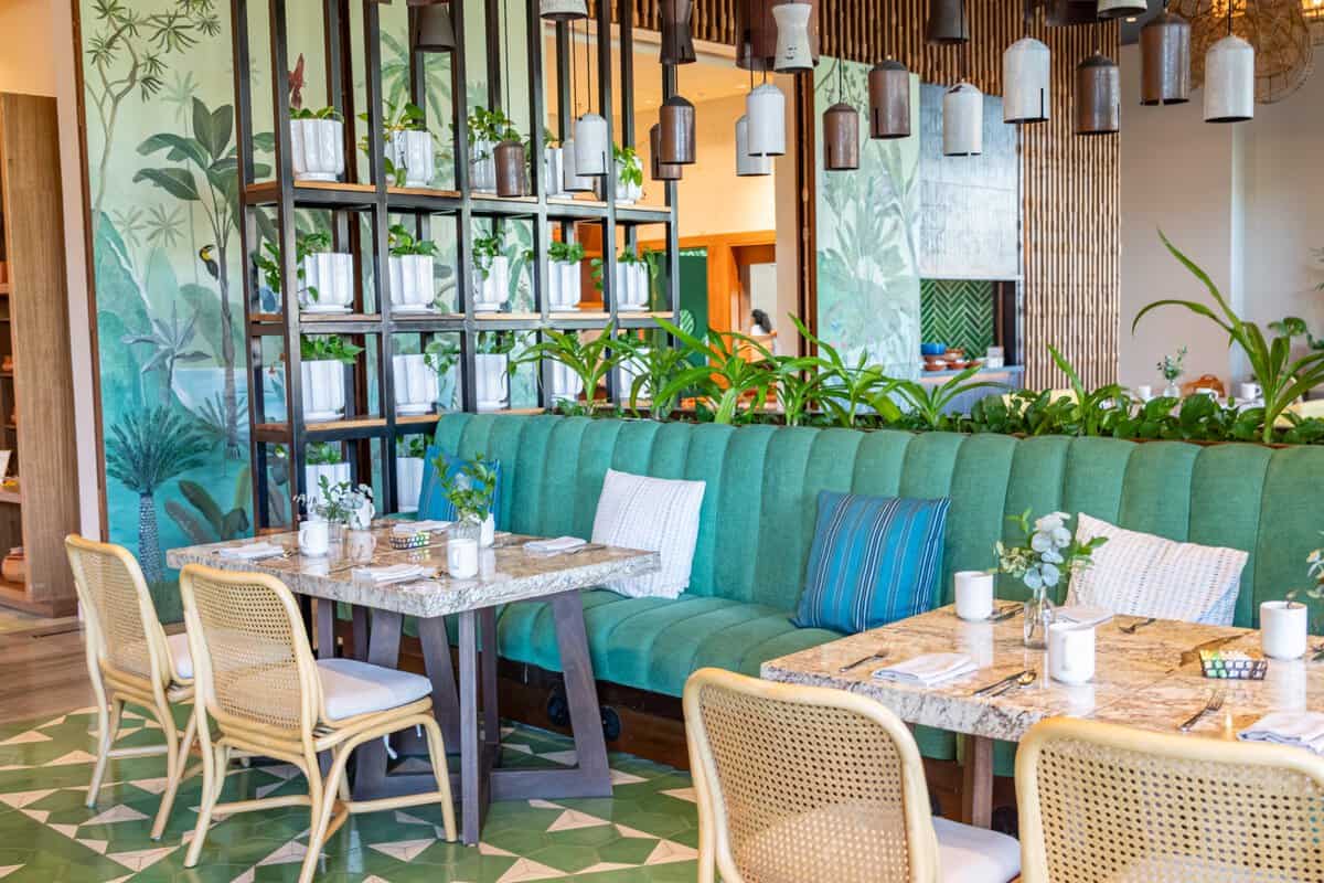 Dining room at Arbol restaurant inside Conrad Punta de Mita.
