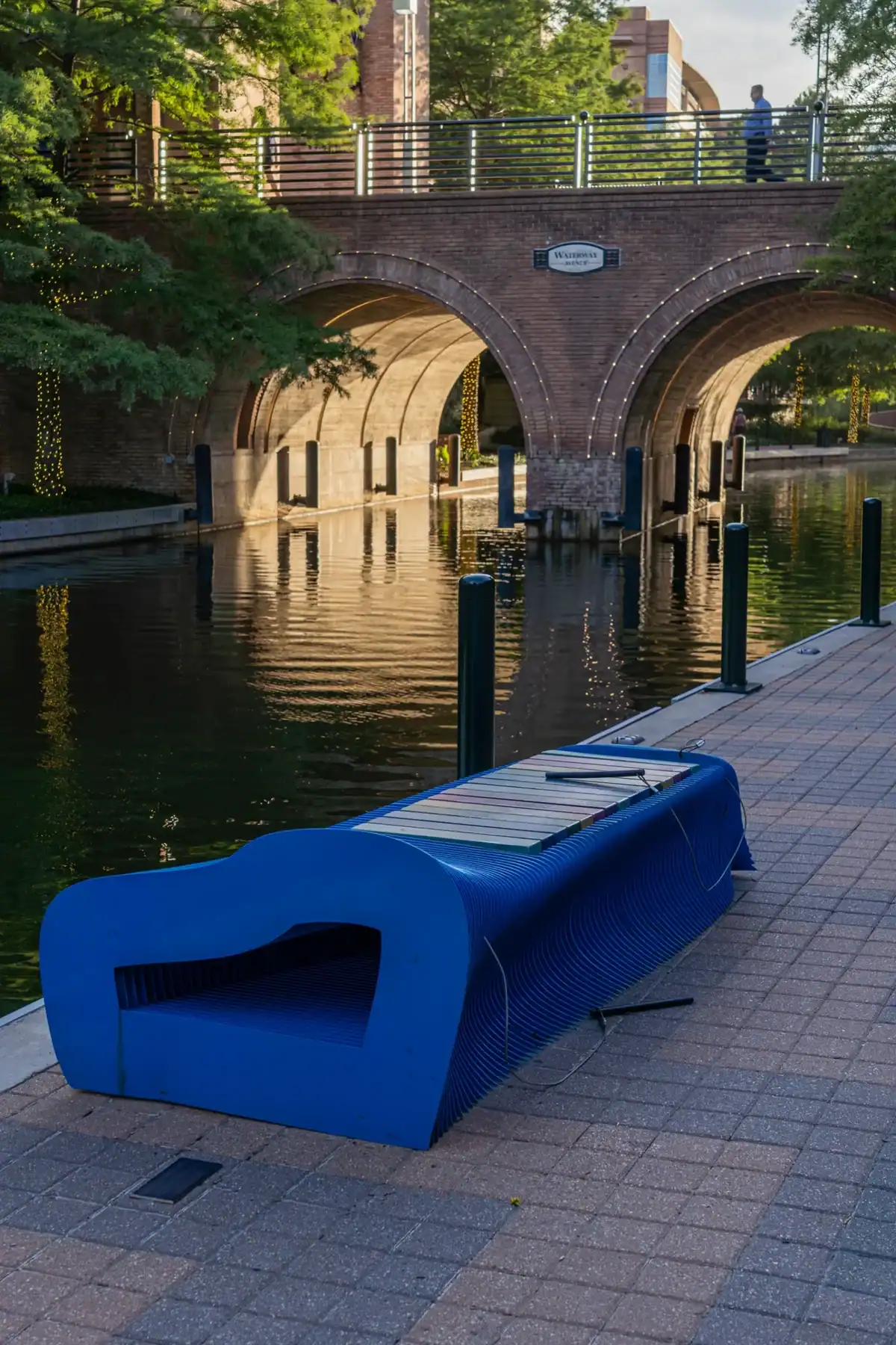 Public art along The Woodlands Waterway