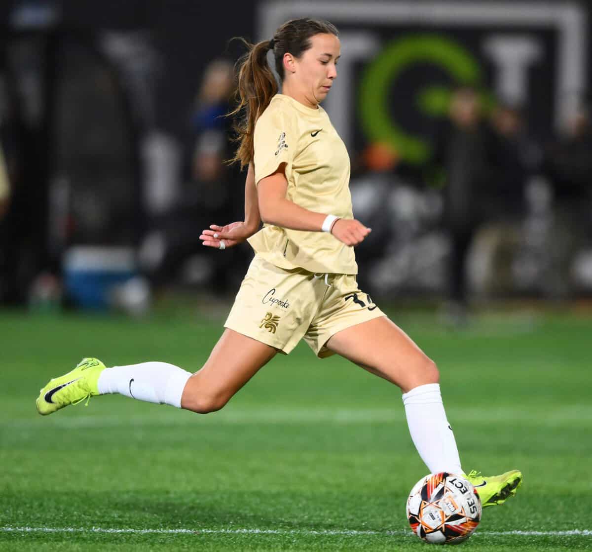 Dallas Trinity FC player Gracie Brian during a 2025 match