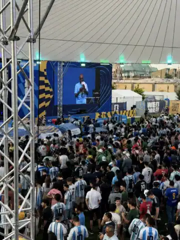Crowd at the Houston FIFA Fan Festival during the 2026 World Cup