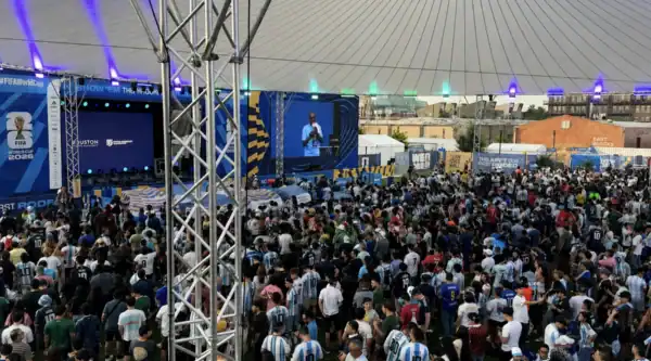 Crowd at the Houston FIFA Fan Festival during the 2026 World Cup