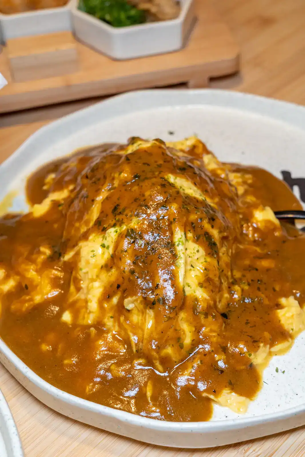 Curry omurice served at Kyuramen in Shenandoah